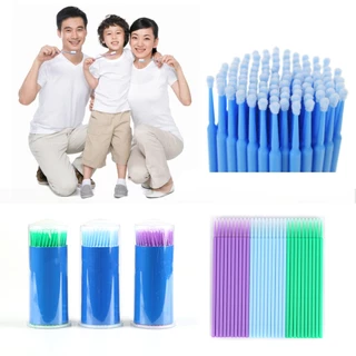 100 cái Micro Application Brushes Bàn chải lông mi dùng một lần Dụng cụ nha khoa