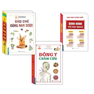 Sách - Combo 3c Định Ninh Tôi Học Mạch + Bào chế đông nam dược +Đông y châm cứu