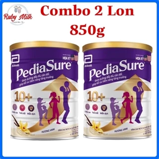 [Date 8.2025] Combo 2 Lon Sữa Bột Pediasure 10+ Hương Vani 800g (cho trẻ từ 10 tuổi trở lên)