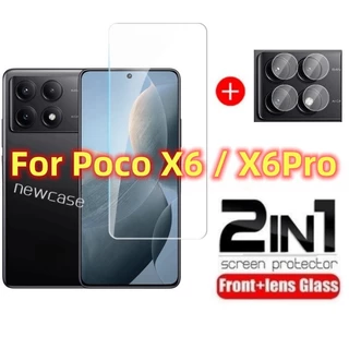 Kính Cường Lực hd 2 Trong 1 Bảo Vệ Ống Kính Máy Ảnh Cho xiaomi poco x6 pro pocox6 pocox6pro 5g