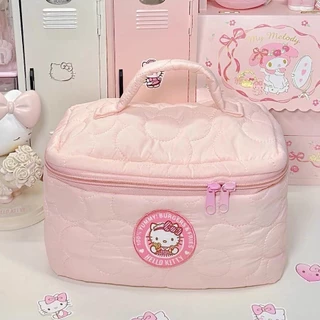 Túi Đựng Mỹ Phẩm Di Động Sức Chứa Lớn Hình Sanrio Hellokitty 2023