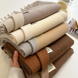 Khăn Choàng Len cashmere 200 * 68cm Nhiều Màu