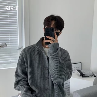 Iris-T Áo Len áo sweater nam cardigan áo len nan Tay Dài 2023 NEW MMY23A0TGI 44Z231030