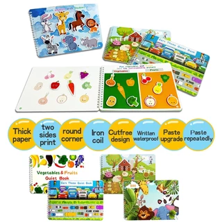 BABY QUIET BOOK TOYS EARLY EDUCATION STICKER SENSORY LEARNING GAME MONTESSORI TOY FOR KIDS 3-6 YEAR OLD TODDLER TOYS