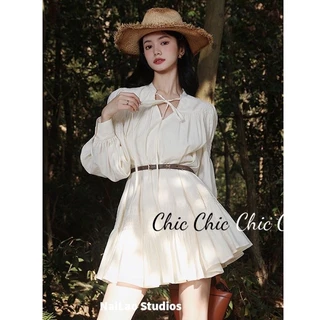 Chic Chic váy nữ Đầm Body Cho thời váy Thể thao Fashion hàn quốc Cute WLQ23C08RS 50Z231214