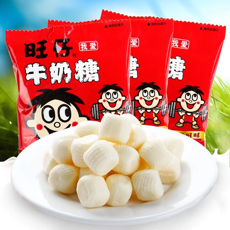 Kẹo Sữa Wangzai 15G Kẹo Cưới Kẹo Mềm Nguyên Vị Đồ Ăn Nhẹ Cho Bé Kẹo Cứng Kẹo Mềm Sữa Wangwang Kẹo Mềm