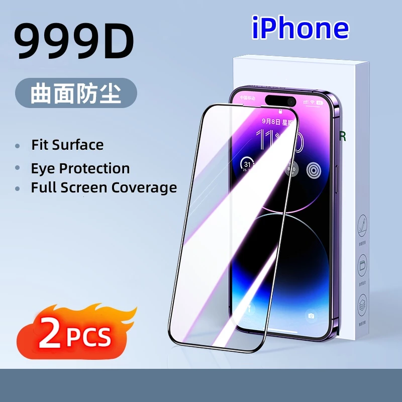 Kính Cường Lực Cứng Bảo Vệ Màn Hình Cho iphone 15 14 13 12 11 pro max 12 mini se 2020 xs max x xr 7 8 6 6s plus