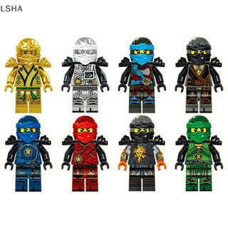 [lsha] Set 8 Mô Hình lego Xe Mô Tô ninjago mini