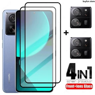 4In1 Protective Glass For xiaomi Mi 13T 11T 10T 12T mi13T Pro Lens Screen Protectors Tempered Glass Cover Film