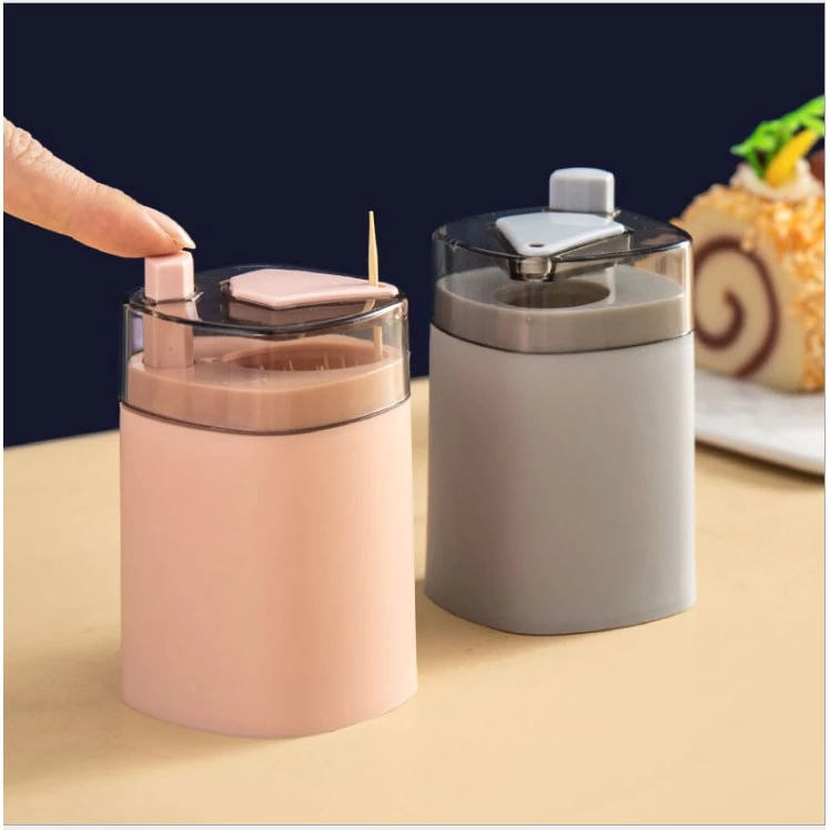 Lọ đựng tăm có nút bật tự động, lọ đựng tăm tự động thông minh siêu tiện dụng