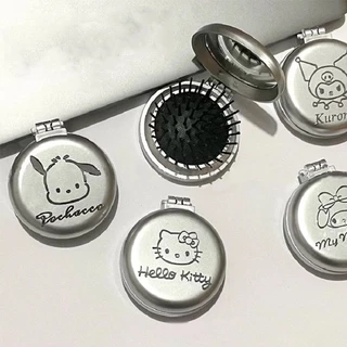 SANRIO Hello kitty Lược Gấp Kèm Gương Hình melody cinnamoroll Dễ Thương