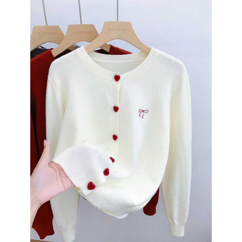 YAYUAN Áo khoác len nữ tay dài