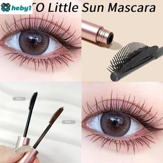 Mascara Roto Sun Curling Mascara Đầu cọ chống nước Mascara Uốn mỏng và dày Chống mồ hôi Uốn không lem Mascara Comestics Trang điểm nhẹ và lâu trôi heby1