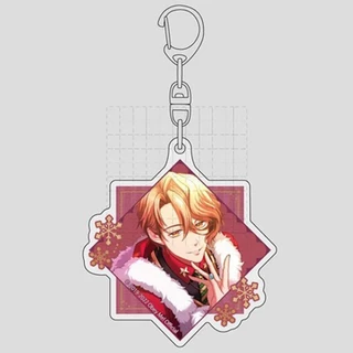 Móc khóa Anime Keychain ObeyMe Mammon Triangle Satan Belphegor Acrylic Phụ kiện trang trí túi xách Balo