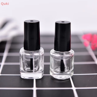 1 Hộp Thủy Tinh Rỗng Trong Suốt 5ml Đựng Sơn Móng Tay Có Nắp Cọ