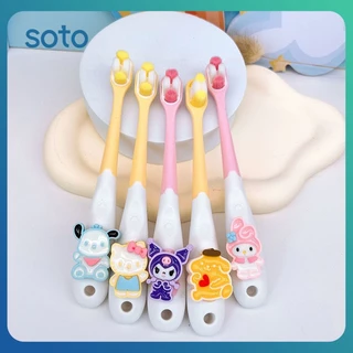 ♫ Bàn Chải đánh Răng Trẻ Em Sanrio Kid Cartoon Cat Bàn Chải đánh Răng Lông Siêu Mềm Chăm Sóc Răng Miệng Chất Lượng Cao Bàn Chải đánh Răng Bảo Vệ Em Bé