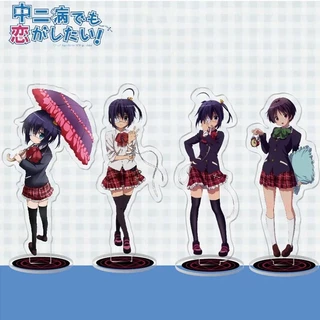 Mô hình Standee 16cm Love Chunibyo & Other Delusions Anime <3 Takanashi Rikka Phụ kiện trang trí để bàn góc học tập