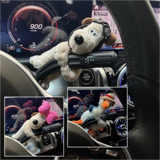 Turn Signal Car Small Ornaments Dog Female Plush Doll Car Interior Decoration Doll Wiper Pilot Trang trí xe hơi q004