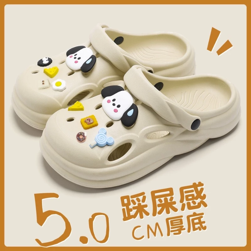 Dép Sục Chạy Bộ Đế Cao Êm Chân Thoáng Khí, Dép Sandal Hình Cún Đáng Yêu Size 36-41-STQ