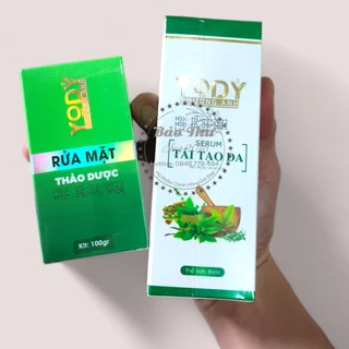 [Chuyên Sỉ] Combo Tái Tạo Da Phương Anh Yody White Serum Tái Tạo Da + Bột Rửa Mặt