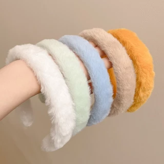 Băng Đô cotton Lông Xù Thời Trang Hàn Quốc