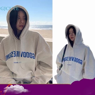 Áo hoodie Tay Dài Dáng Rộng In Chữ Wtddute Thời Trang Đường Phố Mùa Thu Cho Nữ