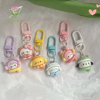 [saymakerlace] Móc Khóa Hình sanrio kuromi my melody cinnamoroll Dễ Thương Trang Trí Ba Lô