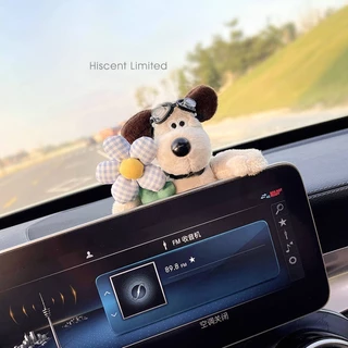 Cute Pilot Dog Car Interior Decoration Ornament Center Console Screen Lying Car Pregnant Block Decoration Vehicle Mounted Doll Doll 74jf