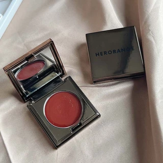 Herorange ~ lip Mud Blush 2 trong 1 Kết cấu mờ Tông màu kết cấu đẹp Kết cấu tinh tế Màu sắc trong suốt Nhẹ Chống thấm nước Lâu trôi, Nhỏ dễ mang theo