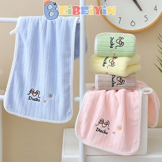 Beibeiyin Khăn Tắm cotton Nguyên Chất Thấm Hút Tốt Không Dễ Xơ Vải Mềm Mại Cho Bé Trai Và Bé Gái