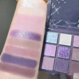 Vog Dream Girl Eyeshadow Palette Punk Khói Tím Ren Shimmer Matte Highlights Cool Tone Eye Shadow Hàn Quốc Trang Điểm Nữ Mỹ Phẩm