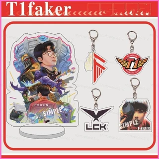 Móc Chìa Khóa Hình t1 faker lck Bằng acrylic Dễ Thương