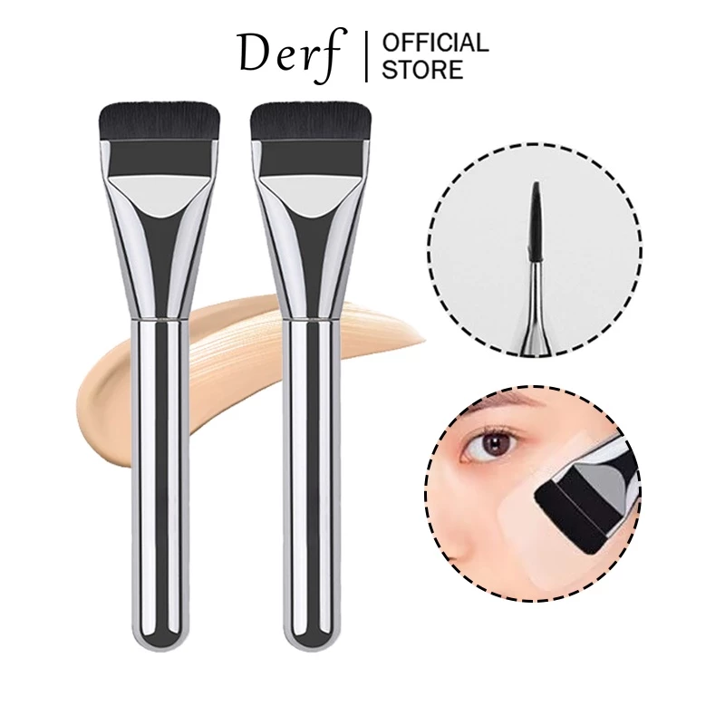 Derf 1 Cọ Trang Điểm Tán Kem Nền Che Khuyết Điểm Đầu Phẳng Chuyên Nghiệp