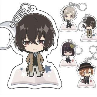 Móc khoá Anime Bungou Stray Dogs Figures Dazai Osamu Nakahara Chuuya Phụ Kiện Trang Trí Túi xách Balo