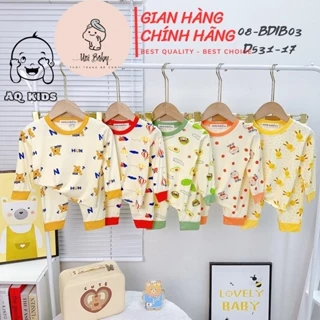 [7-28KG] Đồ Bộ Dài Tay Cho Bé Vải Thun Lạnh Minly Baby Hàng Chính Hãng 0 1 2 3 4 5 6 7 Tuổi - Unibaby - BDIB03