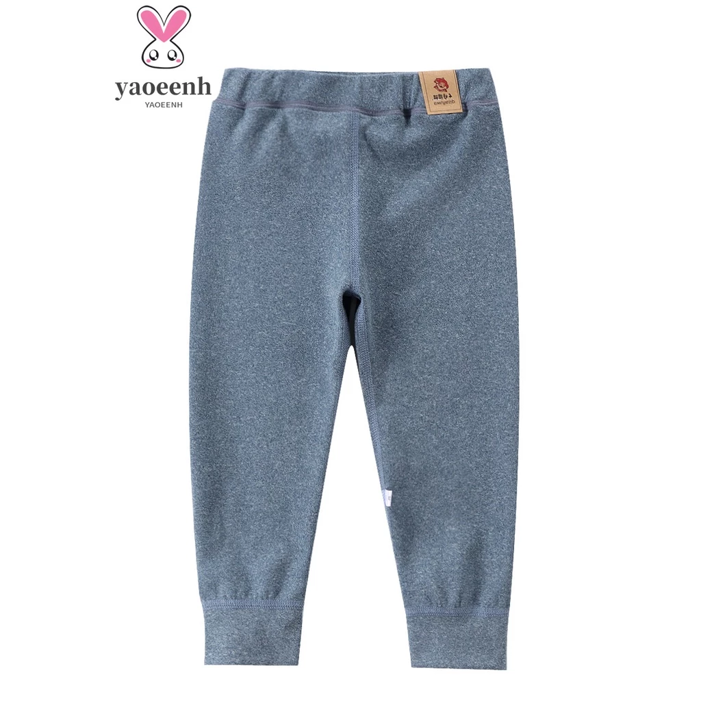 【YAOEENH】Quần Legging Nhung 90-180cm Màu Sắc Thời Trang Thu Đông Cho Bé