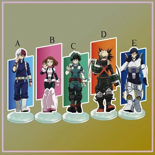 Mô hình Standee Anime Stand My Hero Academia Iida Tenya Uraraka Ochako Acrylic Phụ kiện trang trí để bàn góc học tập