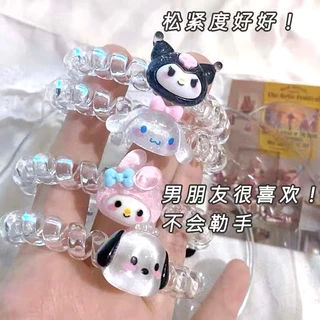 Sanrio Dây Buộc Tóc Bằng Cao Su Cỡ Nhỏ Hình Cún yugui Dễ Thương Cho Nữ