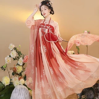 Yuanshan edai Váy Hán Phục Truyền Thống Trung Hoa [meng changan] Dài Đến Ngực Phong Cách Cổ Điển Cho Nữ Giới cabbage Hàng Ngày-a20