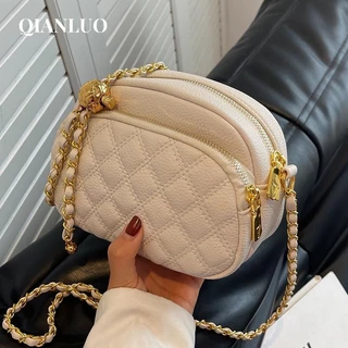 QIANLUO túi xách nữ túi đeo chéo 2023NEW Fashion INS Dành Cho Nữ Fashion GDJ23C02MR 49Z231204