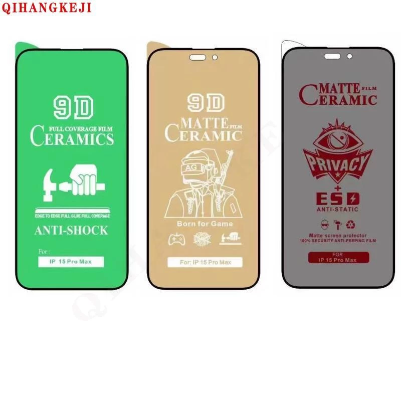 3Pcs Full Cover Matte Anti Spy Ceramic Tempered Glass Film Samsung Galaxy A15 A25 A35 A55 A14 A24 A34 A54 A13 A23 A33 A53 A73 A12 A22 A32 A52 A72 A11 A31 A51 A71 A10 A20 A30 A50 A70 A10S A20S A21S A02 A02S A03 A03S A04 A04E A05 A05S A04S Screen Protector