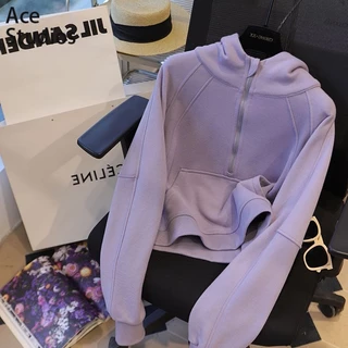 Ace Studios Áo Khoác hoodie áo khoác nữ zip hoodie High-quality Korean Thoải mái cozy WWY23C0P6C 52Z231229