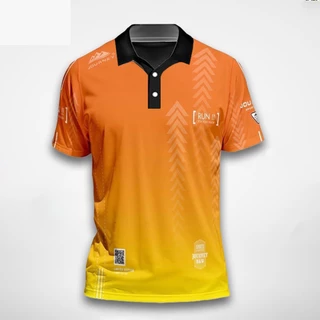 2023new Hàng Sẵn Có JBW Áo Sơ Mi Jersey Nam Áo Polo Nữ Áo Sơ Mi Thể Thao Chạy Bộ, Tập Thể Dục, Vải Microsport. Nhẹ, thoáng khí, in màu cam