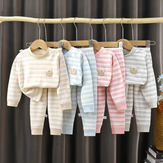 Bộ Đồ Ngủ Bằng cotton In Hoạt Hình Dành Cho Bé Trai Gái