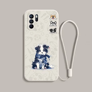 ốp lưng OPPO RENO6 Reno6Z 5G RENO 6 6Z 5 4 3 2F A16 reno5 reno4 reno3 reno2 F A91  Chó con Ốp Điện Thoại silicone Mềm Chống Sốc Thiết Kế Mẫu Mới