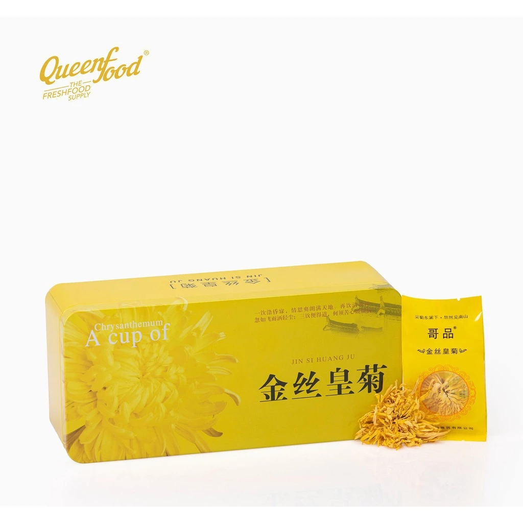 Trà hoa cúc sấy khô Jing Si Huang Ju Hộp Thiết 20 bông cao cấp Only Nature QueenFood NMCT