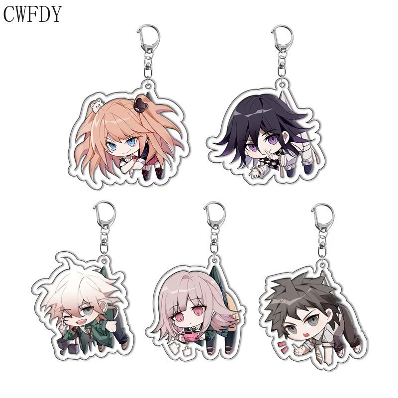 Móc khóa Danganronpa Double Sided Acrylic Keychain Game Figures Trigger Happy Havoc Nagito Komaeda Hinata Hajime