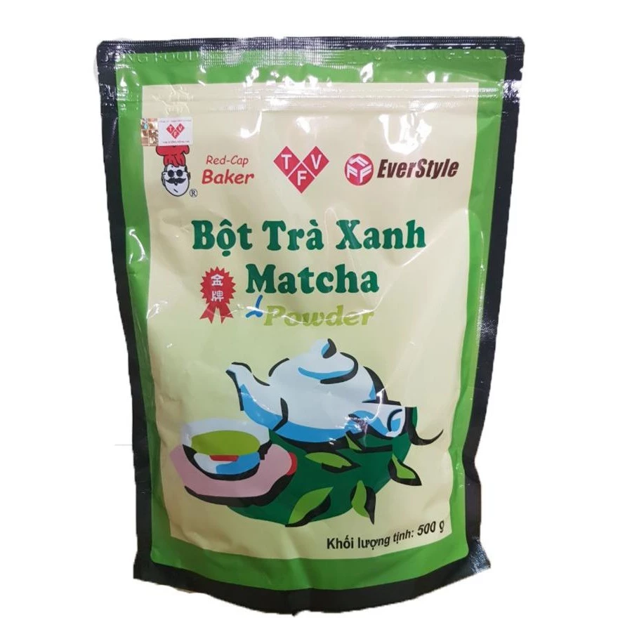 Bột trà xanh Matcha Đài Loan Everstyle bịch 500g