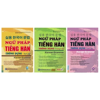 Sách - Combo 3 Cuốn Ngữ Pháp Tiếng Hàn Thông Dụng ( Lẻ Tùy Chọn )