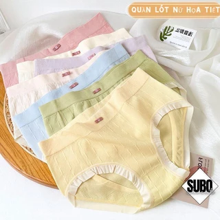 Quần Lót Nữ Chất Cotton Cao Cấp, Đính Nơ Xinh Xắn Viền Su Mát Mẻ - Subo Shop